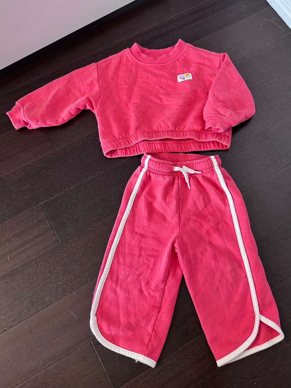 Old Navy Red Sweatshirt & Track Pants Set